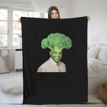 Discover Charles Broccoli Fleece Blankets