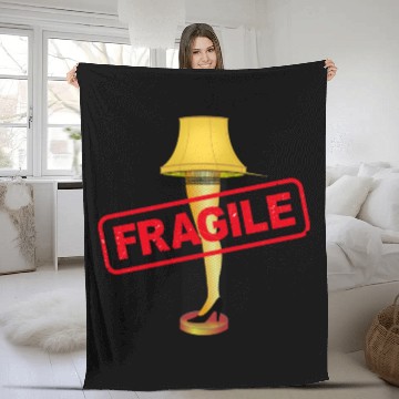 Discover A Christmas Story - Leg Lamp (Fragile) Fleece Blankets