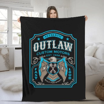 Discover Outlaw Motors Fleece Blankets