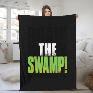 Discover DRAIN THE SWAMP Fleece Blankets