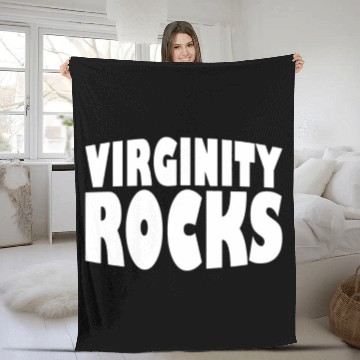 Discover Virginity Rocks Fleece Blankets
