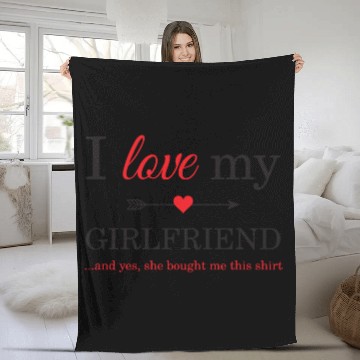 Discover I Love My Girlfriend Fleece Blankets