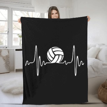 Discover Volleyball Beats Fleece Blankets