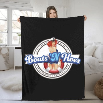 Discover BOATS 'N HOES STEP BROTHERS SEXY LOGO Fleece Blankets