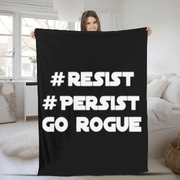 Discover Power Red Go Rogue Tees Fleece Blankets