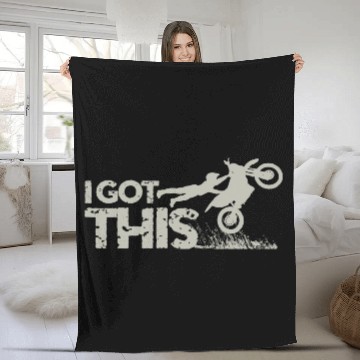Discover Motocross Dirt Bike I Got This Fleece Blankets