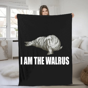 Discover I Am The Walrus Fleece Blankets