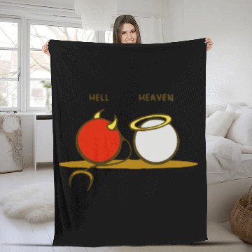 Discover Heaven and Hell Fleece Blankets