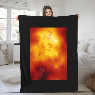 Discover stars in hellfire Fleece Blankets