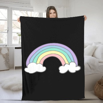 Discover Rainbow Fleece Blankets