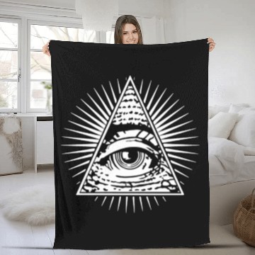 Discover The shining eye Fleece Blankets