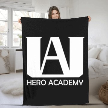 Discover hero academy Logo Fleece Blankets