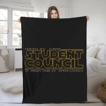 Discover CENTRAL HIGH SCHOOL STUDENT COUNCIL STRONGER THAN Fleece Blankets