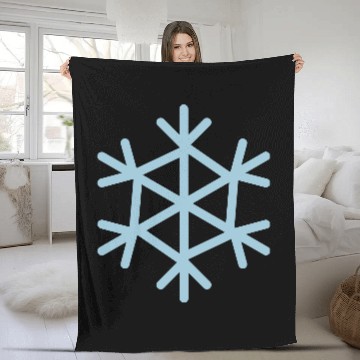 Discover snowflake Fleece Blankets