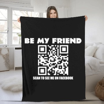 Discover Facebook Be My Friend Fleece Blankets