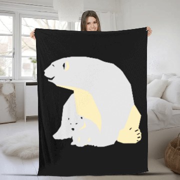Discover Polar bear Fleece Blankets