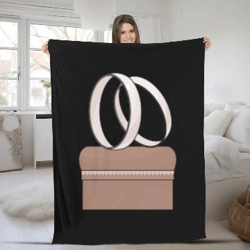Discover Wedding Rings Fleece Blankets
