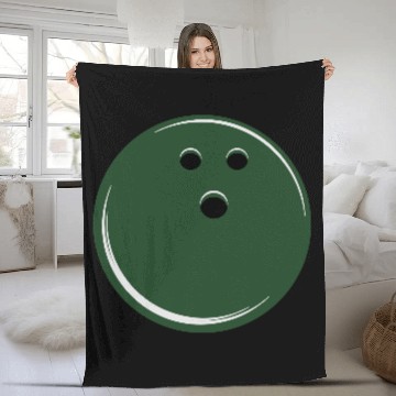 Discover bowling ball Fleece Blankets