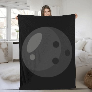 Discover bowling ball Fleece Blankets