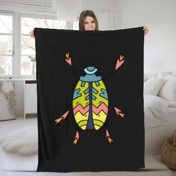 Discover Bug Fleece Blankets