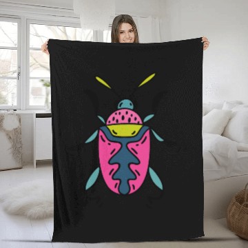 Discover Bug Fleece Blankets