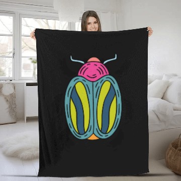 Discover Bug Fleece Blankets