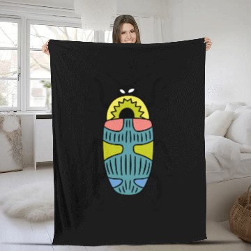 Discover Bug Fleece Blankets