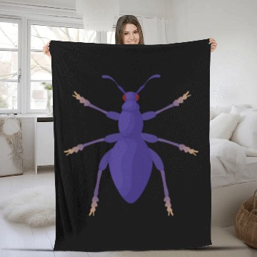 Discover Bug Fleece Blankets