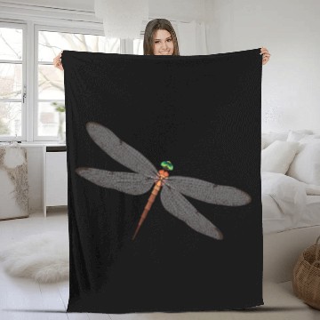 Discover Dragonfly Fleece Blankets