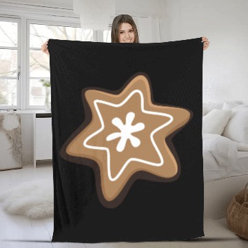 Discover Gingerbread cookie Fleece Blankets