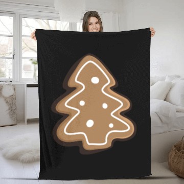 Discover Gingerbread cookie Fleece Blankets