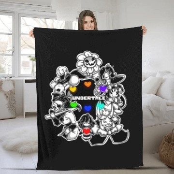 Discover Undertale Team Game Fleece Blankets