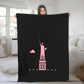 Discover Statue of liberty Fleece Blankets