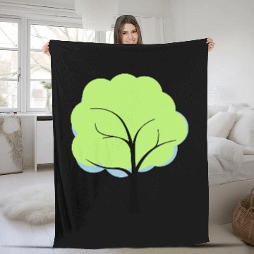 Discover Abstract tree Fleece Blankets