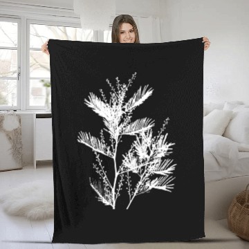 Discover grass plant Fleece Blankets