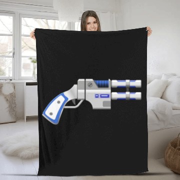 Discover sci fi gun Fleece Blankets