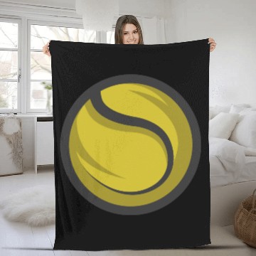 Discover tennis ball Fleece Blankets