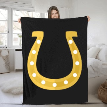 Discover Horseshoe Fleece Blankets