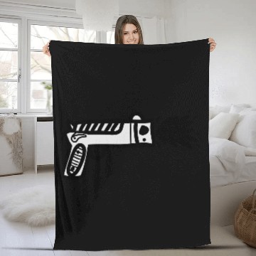 Discover comic gun Fleece Blankets