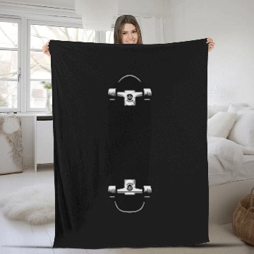 Discover skateboard Fleece Blankets