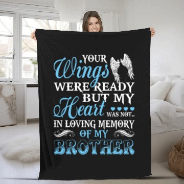 Discover In Loving Memory Of My Brother Fleece Blankets