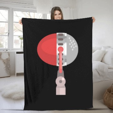 Discover microphone Fleece Blankets