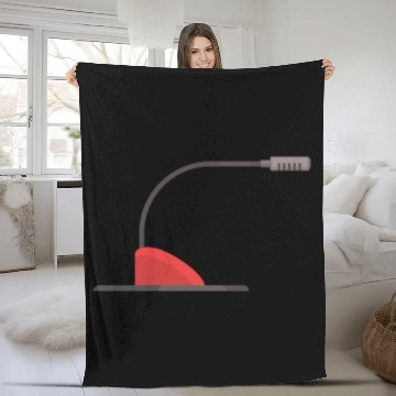 Discover microphone Fleece Blankets