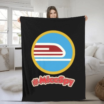 Discover Monorail Explorer Badge Fleece Blankets