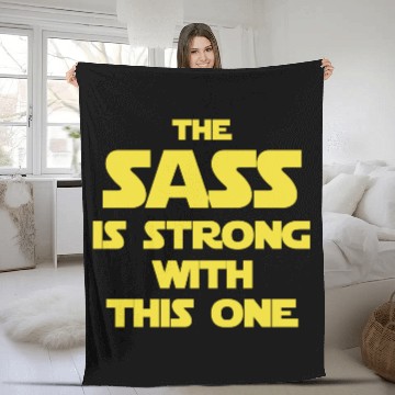 Discover Star Wars - The Sass Is Strong Star Wars Fleece Blankets
