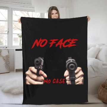 Discover No Face No Case Fleece Blankets