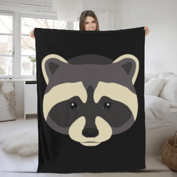 Discover raccoon Fleece Blankets