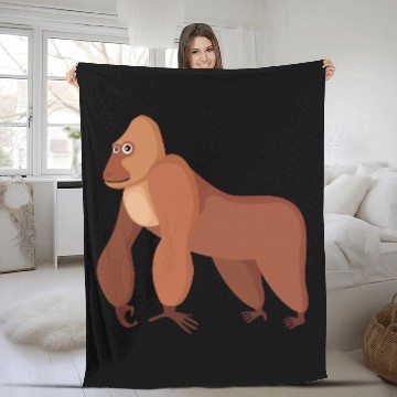Discover gorilla Fleece Blankets