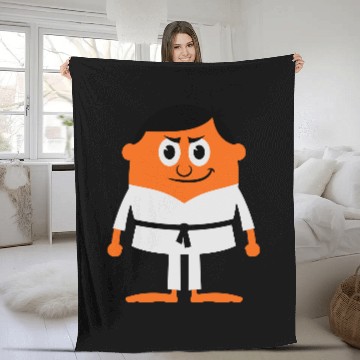Discover karate Fleece Blankets