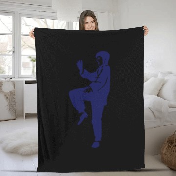 Discover karate Fleece Blankets